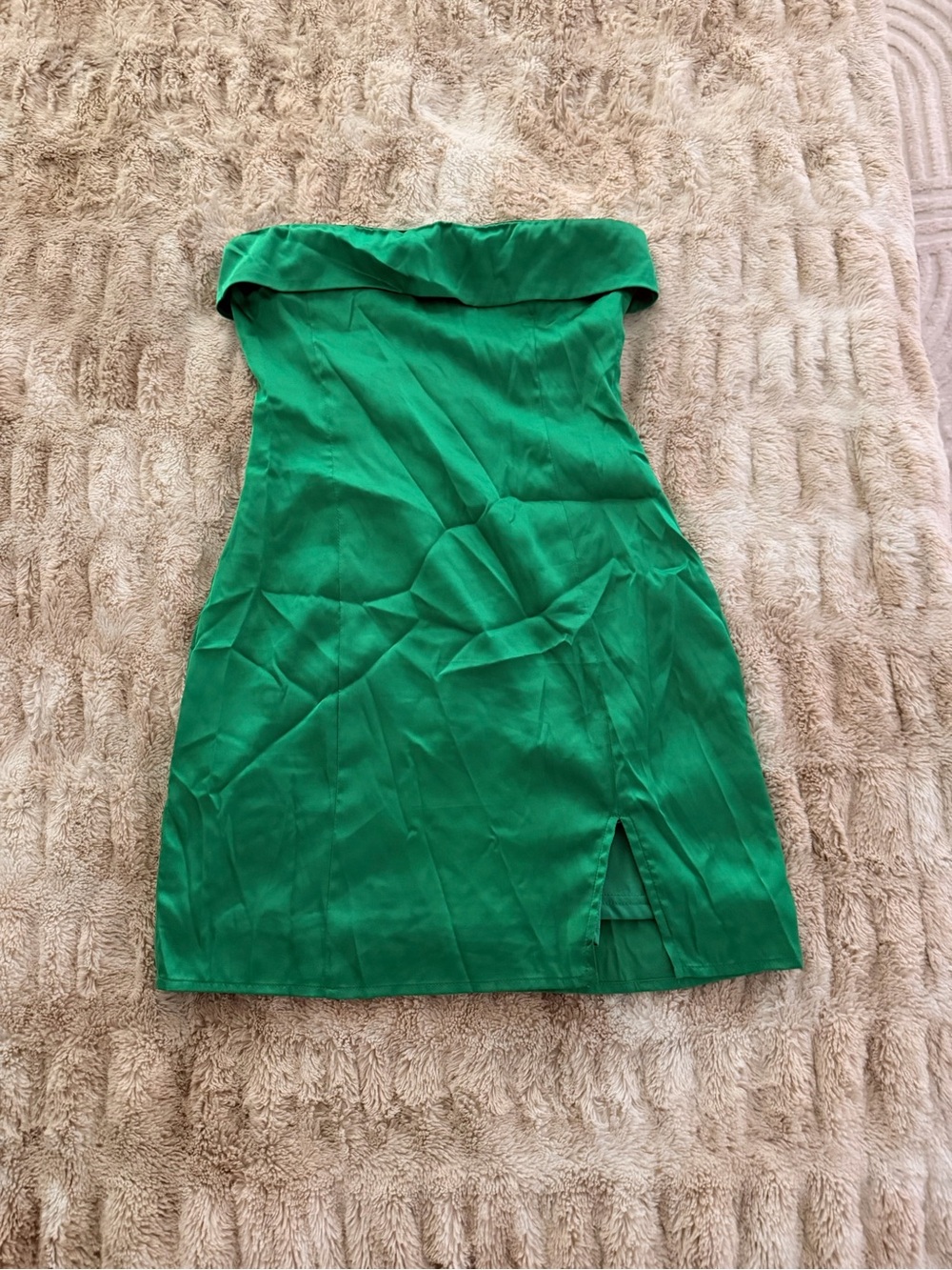 Sky to Moon Strapless Green Mini Dress - Elegant Evening Wear